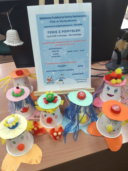 ''Ferie z pomysłem'' w Filii Bibliotecznej w Wymysłowie