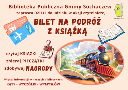 ''Bilet na podróż z książką'' - zapraszamy do wspólnej zabawy